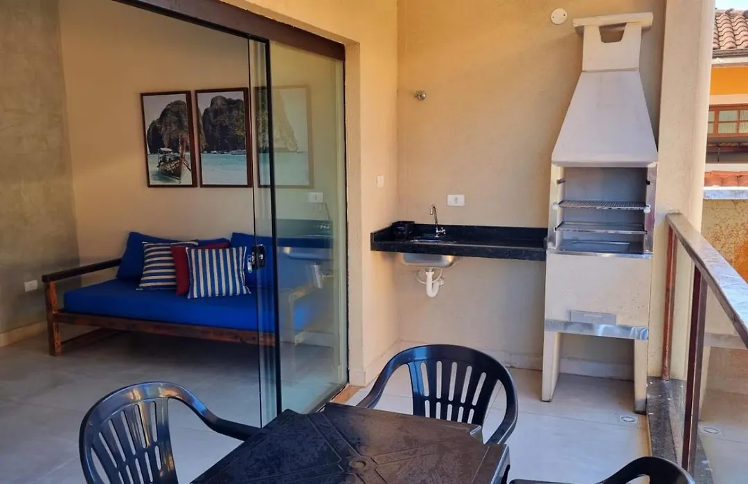 Apto com 2 dorm com churrasqueira e piscina - PG5-1